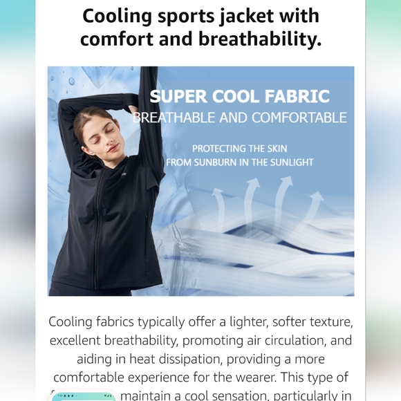 NWT medium Black UPF 70+ Sun Protection Hoodie Long Sleeve Sweater zip up - Picture 2 of 13